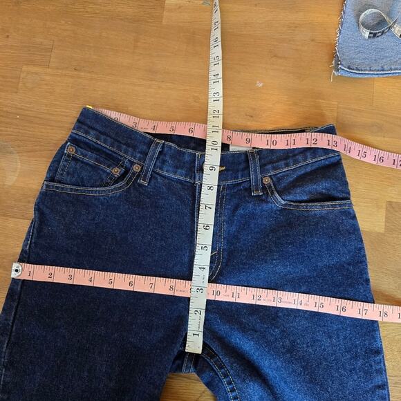 Levi's Vintage Y2K 2000 Women's 517 Boot Cut Flare Dark Blue Jean 3 JR M - Picture 10 of 13